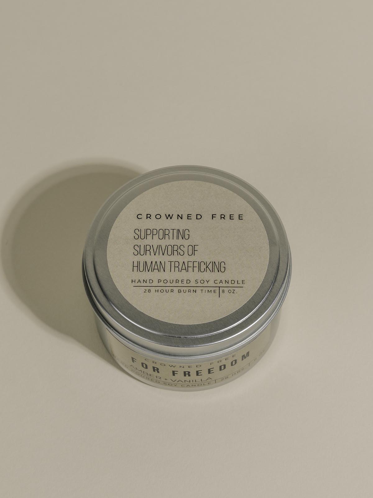 Candle sitting on table